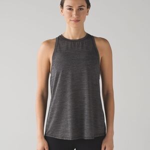 Lululemon Hot Like Agni Singlet Tank Top Heathered Black Women's